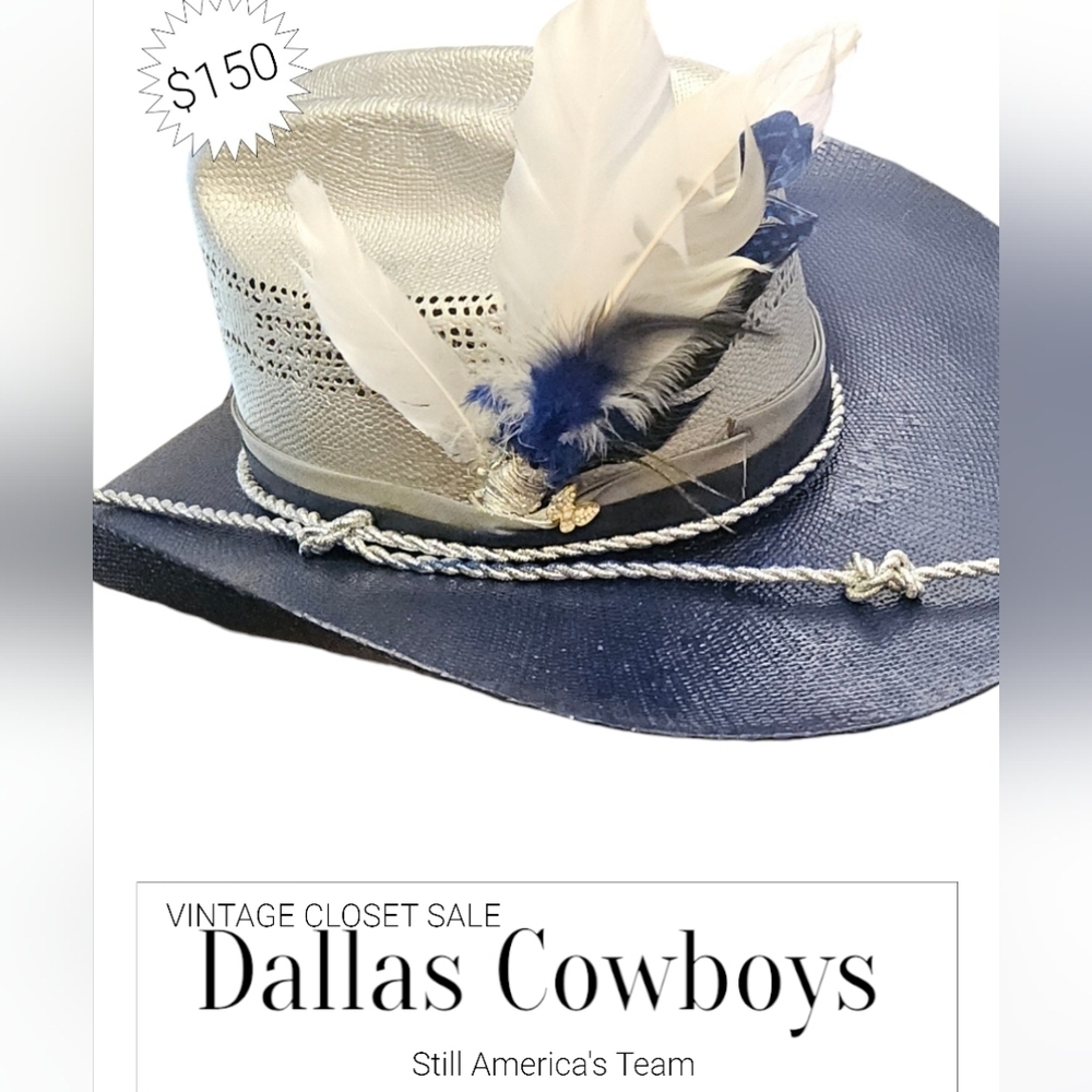 Exclusive Dallas Cowboys Inspired custom Cowboy Hat size 7 1/4